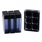Coffee Bean Cellars (6 Tubes) , with Stand - smoke gray